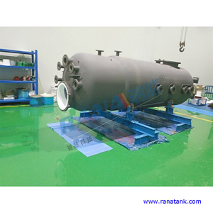 Steel Lining PTFE PFA/ETFE ECTFE Anticorrosion Equipment Tower Sections For Acid Fume Gas Scrubber Waste Gas Absorption